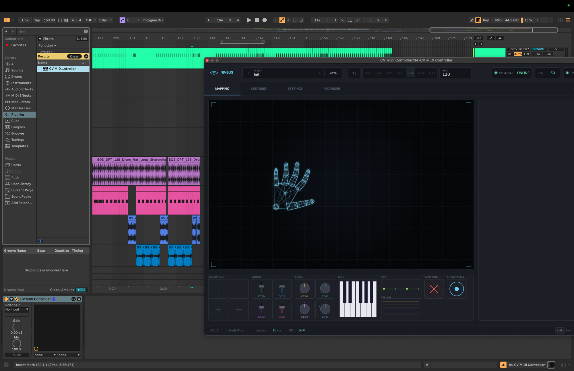 Nimbus in Ableton Live